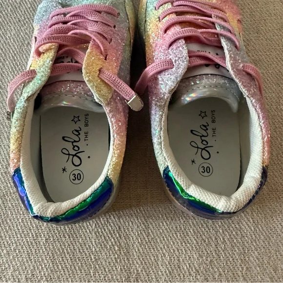 Lola + The Boys Ombré Glitter Star Sneakers - Picture 8 of 9